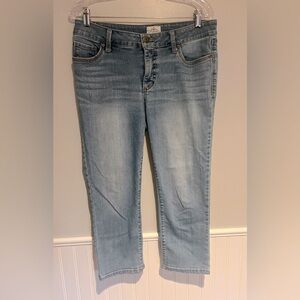 St.John’s Bay Light Wash Cropped Jeans Women’s Size 8 30x21